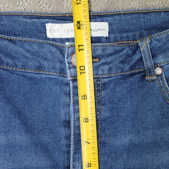 C est 1946 Denim Women's 12P High Rise Straight Leg Blue Jeans - Picture 4 of 5